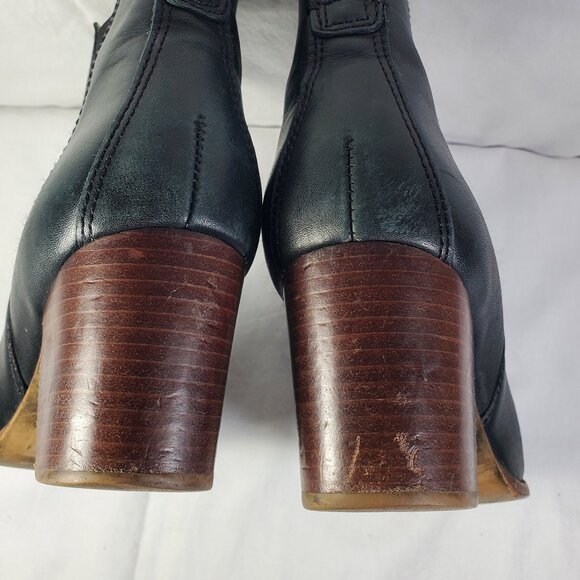 Madewell Regan Black Leather Ankle Boots - Picture 8 of 12